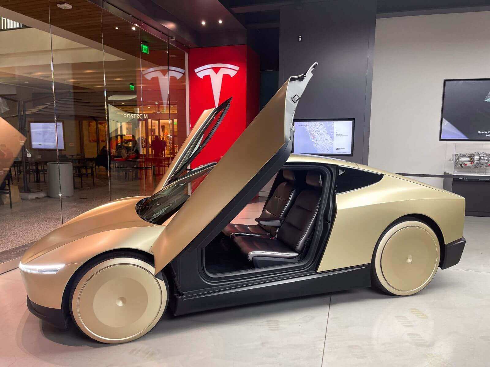 The Tesla Cybercab on display_ Image by Josiah True via Shutterstock_
